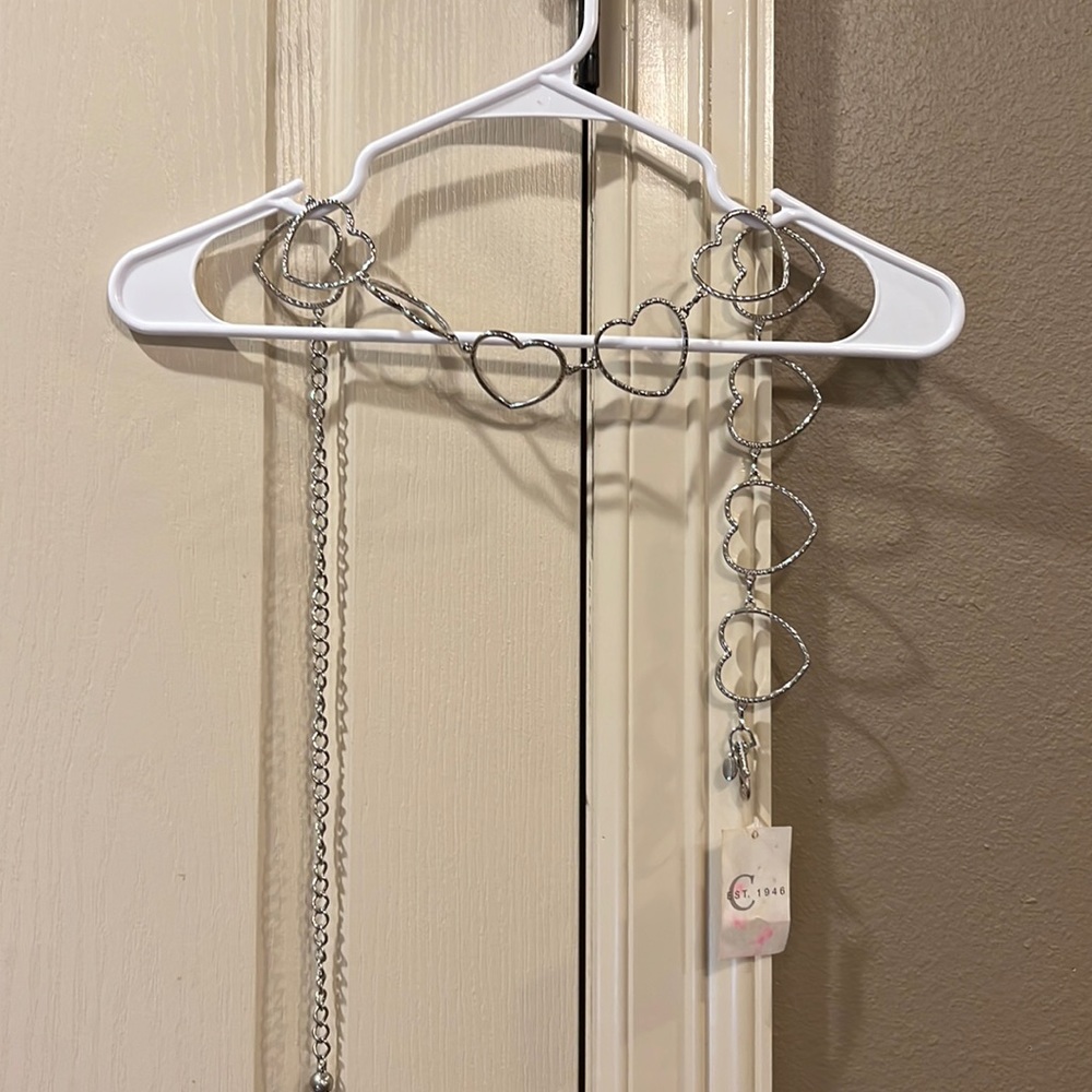Xs silver heart belt #cottagecore #western